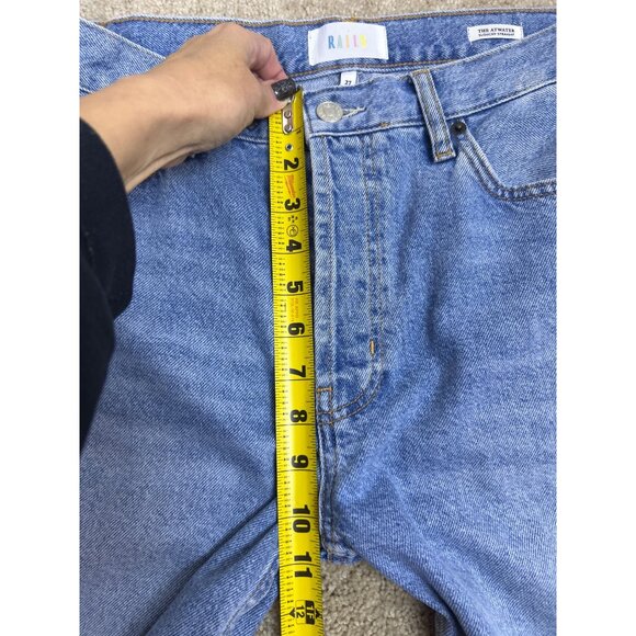 Rails The Atwater Slouchy Women's 27 Straight Jeans Dip Dye Blue/White Denim - Picture 9 of 10